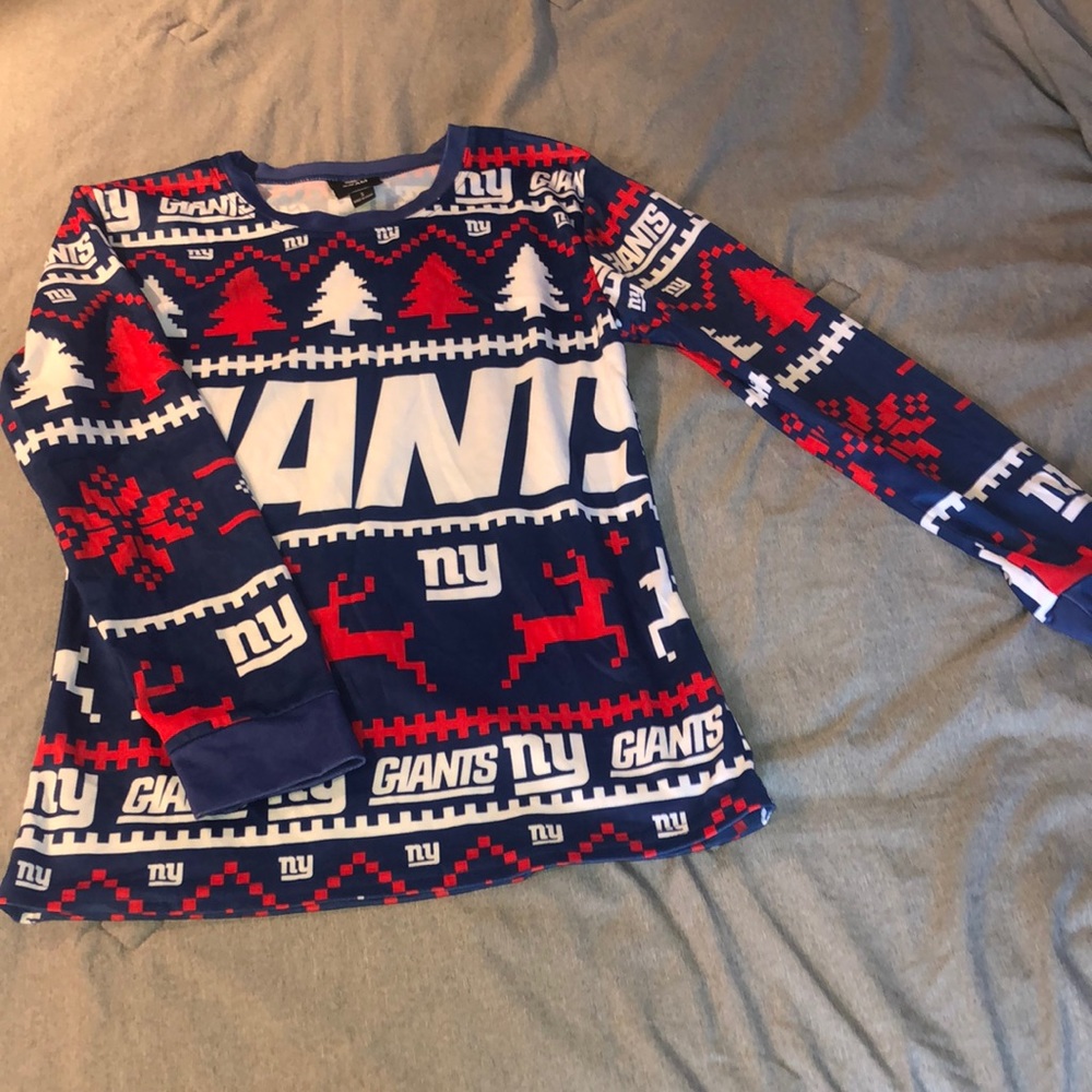Giants Christmas Pajama Top